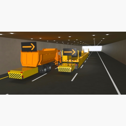 Tunnel Inspection and Maintenance with Blocker Truck  